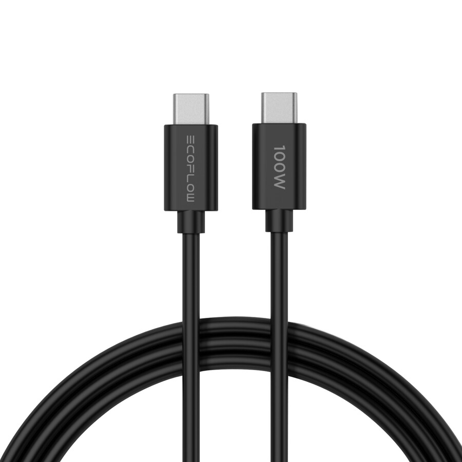 cargador ecoflow rapid gan de 65 w con cable de 100 w