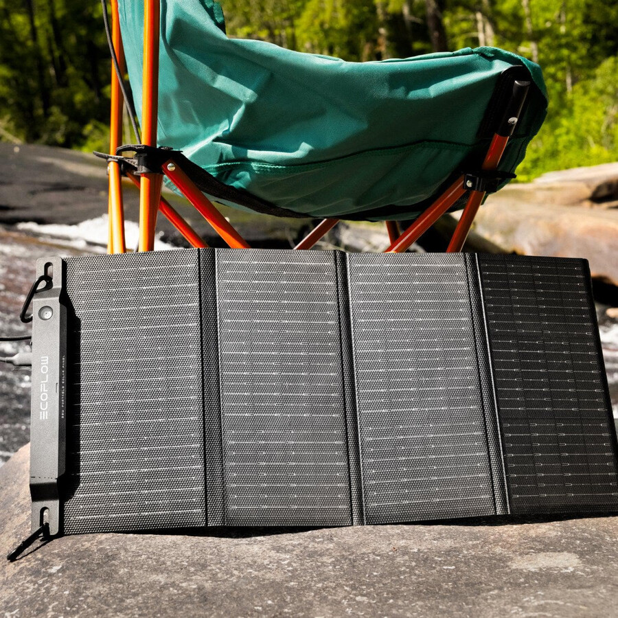 panel solar ultraligero ecoflow de 28 w carga directa del dispositivo