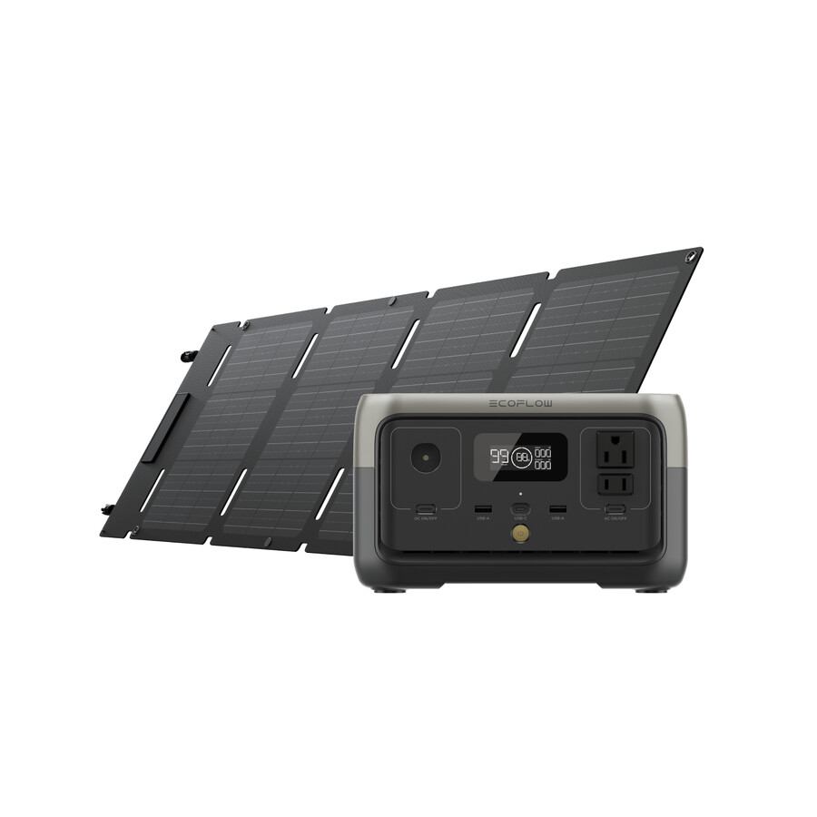 panel solar portátil ecoflow de 45 w redención