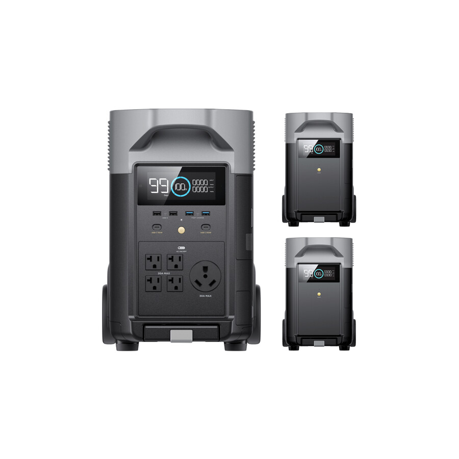 ecoflow delta pro batería adicional inteligente cargador de alternador de 800 w