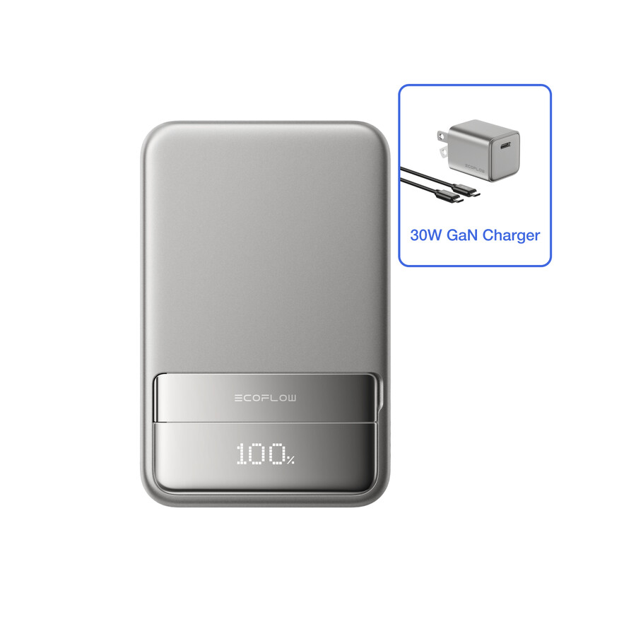 banco de energía magnético ecoflow rapid 10000 mah