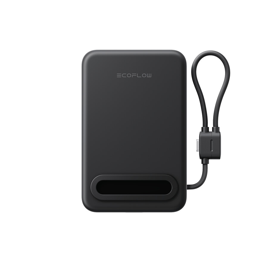 banco de energía magnético ecoflow rapid mag qi2.2 10 000 mah 25 w cable usb-c integrado