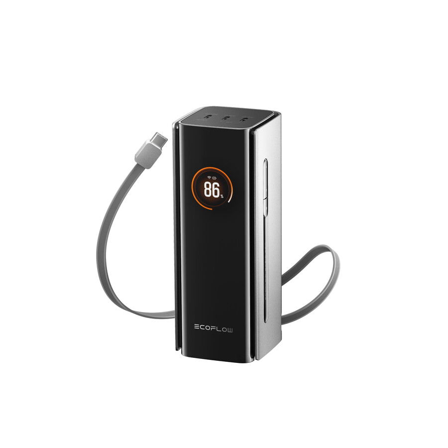 banco de energía ecoflow rapid pro 20 000 mah 230 w 100 w cable integrado