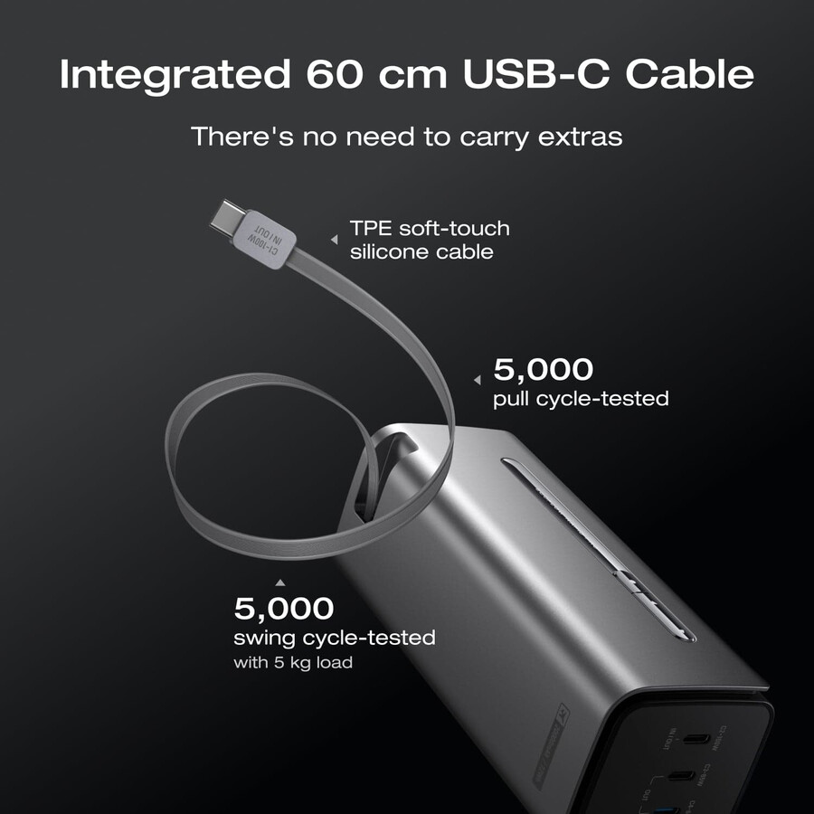 banco de energía ecoflow rapid pro 20 000 mah 230 w 100 w cable integrado