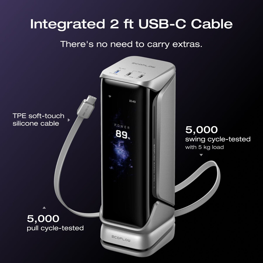 banco de energía ecoflow rapid pro x 27 650 mah 300 w